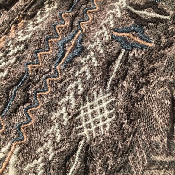 Forever 21 Boho Tribal Embroidered Tank Crop Top - Picture 10 of 12